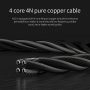 KBEAR KS1 Wired in ear Headphones, Deep Bass iem Earbuds Noise Cancelling in ear Monitors Earphones with 1DD Driver, Ear Hooks Cable for Gaming Computer, Musician Stage, Drummer (Black without Mic) - Image 6