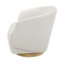 Henredon Murphy Swivel Boucle Chair, Cream - Image 5