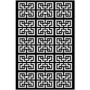 Chinese Maze 4 ft. x 32 in. Black Vinyl Decorative Screen Panel - Image 5