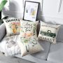 Artscope Set of 4 Decorative Throw Pillow Covers 18x18 Inches, Spring Flowers Waterproof Cushion Covers, Perfect to Outdoor Patio Garden Living Room Sofa Farmhouse Decor - Image 2