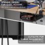 YaGee Under Desk Storage Shelf, Self-Adhesive Under Desk Tray for Standing Desk, Work Station, Gaming Battlestations, Replaces Drawer Organizers for Home, Office Holder, Black - Image 3
