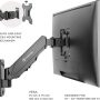 ONKRON Computer Monitor Wall Mount TV Bracket with Arm for 13 – 34 Inch Screens, Articulating TV Mount Extendable, Gas Spring Wall Monitor Mount, Monitor Arm Wall Mount, Monitor Mount Wall Black - Image 5