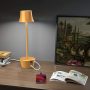 Table Lamp, Modern LED Cordless USB Rechargeable Battery Energy-Saving Desk Lamp (Gold) - Image 3
