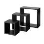 Mainstays Wood Cube Shelf Set Modern 4"x9" - Image 3