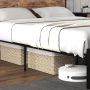 Full/Queen Bed Frame with 2-Tier Storage Headboard and Charging Station - Full Size - Image 5