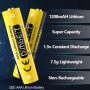 AAA Lithium Batteries, 8 Pack Iron Triple A Batteries, 1200mAh Long Lasting 1.5V Lithium AAA Batteries, Leak-Proof Triple A Battery for High-Tech Devices, 20-Year Shelf Life - Image 2