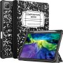 Fintie SlimShell Case with Pencil Holder for iPad Pro 11 Inch (4th, 3rd & 2nd Generation) 2022/2021/2020 - [Supports 2nd Gen Pencil Charging] Soft TPU Back Cover, Auto Wake/Sleep, Composition Book - Image 3