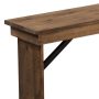 Hercules Series 40 in. x 12 in. Commercial Grade Rustic Solid Pine Folding Bench, Antique Farmhouse Dining Bench - Image 3