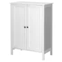 Ktaxon Bathroom Floor Cabinet Storage with 2 Doors and Adjustable Shelves, White Finish - Image 2