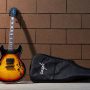 Monoprice Indio Boardwalk Flamed Maple Hollow Body Electric Guitar - Sunburst, With Gig Bag - Image 6