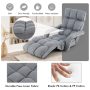 6-Position Adjustable Floor Chair with Adjustable Armrests and Footrest - Image 6