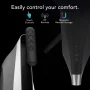 Vornado - Strata Compact Oscillating Floor Fan with Remote, Tower Fan for Whole Room Circulation - Black - Image 2