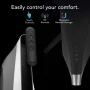 Vornado - Strata Compact Oscillating Floor Fan with Remote, Tower Fan for Whole Room Circulation - Black - Image 2