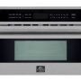 Forno Appliances - Oliena Espresso 1.6 cu. ft. Compact Convection Oven and 1000W Microwave Combo - Silver - Image 1
