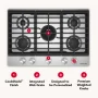 KitchenAid - 30 in. Gas Cooktop with 5 Burners and Integrated Wok Grate - Stainless Steel - Image 3