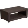 Flash Furniture Chocolate Brown Faux Rattan Coffee Table - Image 2