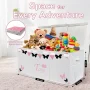 Extra Large Toy Storage Organizer For Living Room with Lids - Glow-in-Dark 40"x14"x16" Collapsible 600D Oxford Toy Chest for Kids, Boys, Girls - Durable Toy Bin for Living Room, Playroom, Nursery - Image 2
