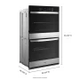 Whirlpool - 10.0 Total Cu. Ft. Double Self-Cleaning Wall Oven - Stainless Steel - Image 4