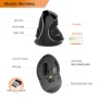 Delux M618 PLUS Ergonomics Vertical Gaming Mouse 6 Buttons 4000 DPI RGB Wired/Wireless Right Hand Mice For PC Laptop Computer - Image 5
