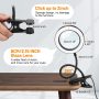 Akynite 10X Magnifying Glass with Light, 2 in 1 Magnifying Desk Lamp Clip on Mganifier with Light, 3 Color Modes 10 Brightness Levels, 58 LED Clip on Reading Lamp for Bed Crafts DIY Repair,No Adapter - Image 6