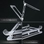 VIGLT Laptop Stand for Desk - Adjustable Laptop Stand Holder Portable Laptop Riser with Multi-Angle Height Adjustable Computer Stand for MacBook Air/Pro and More Notebooks 10-17.3"-Grey - Image 3