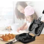 Kitchen Japanese Taiyaki Double Fish Shaped Hot Dessert Waffle Cake Maker Pan Japanese Pancake Double Pan Fry Pan Waffle Molds - Image 1