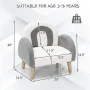 OLAKIDS Kids Sofa, Toddler Armchair with Solid Wooden Frame Anti-Tipping Design Plush Fabric, Upholstered Children Chair for Nursery Kindergarten Playroom Preschool, Gift for Boys Girls - Image 6