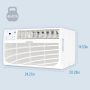 Keystone - Energy Star 10,000 BTU 230V Through-the-Wall Air Conditioner with Follow Me LCD Remote Control - White - Image 2