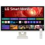 LG - 27" IPS UHD 60Hz 5ms Smart Monitor with HDR10 (HDMI, USB-C) - White - Image 1