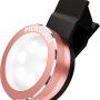 Clip on Selfie Ring Light Mini External LED Flash with 3 Light Modes for Influencers Stories Photos Videos Going Live & Vlogs Light up Rings, Round Shape (Pink) - Image 2
