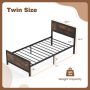 Twin Size Metal Bed Frame with Headboard and Footboard - Image 3