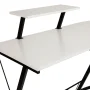 Emma + Oliver L-Shaped Computer White Desk, Gaming Desk, Home Office Desk, Black Frame - Image 6