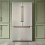 36 in. Wide Gordon Ramsay Series by Thor Kitchen 20.3 Cu. Ft. Counter Depth Refrigerator with Navy Blue Hardware - Stainless Steel - Image 3