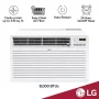 LG - 330 Sq. Ft. 7,800 BTU In Wall Air Conditioner with Remote - White - Image 2