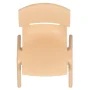 2-Pack Natural Plastic Stackable School Chair with 12 in. Seat Height - Image 3