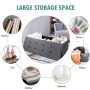 Large Fabric Folding Storage Chest - Dark Gray - Image 2