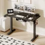 Mancheer Home Office Height Adjustable Standing Desk with USB Ports and Cable Management Tray - Image 2