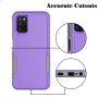 For Samsung Galaxy A03S A13 A14 A23 A32 A34 A53 A54 5G Case,Njjex 2 in 1 PC Phone Case with Screen Protector,Rubber & Rugged Shockproof 360 Full Body Protection Case Cover-Purple - Image 5