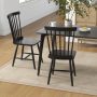 Set of 2 Windsor Dining Chairs with High Spindle Back - Image 1