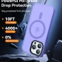 Entronix Magnetic Heavy Duty Back Cover for Apple iPhone 15 Pro Max, Purple - Image 6