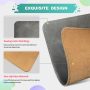 Leather Mouse Pad with Stitched Edge Micro-Fiber Base with Non-Slip Waterproof,Mouse Pad for Computers,Laptop, 8x11Inch (Gray) - Image 3