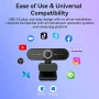 4K Webcam 1440P 2K Web Camera 1080P EMEET C60E Autofocus USB Computer Camera for Living/ Video Call/ Conference - Image 4