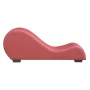 US Pride Furniture Faux Leather Yoga Stretch Relaxation Chaise - Chocolate - Image 4