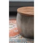 Wagner Metal 22.5 in. Large Brass Round Wood Top Coffee Table with Storage - Image 2