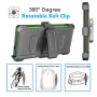 Njjex Phone Cases for Samsung Galaxy S24 Ultra 5G 2024, Combo Holster Belt Clip [Heavy Duty] [Kickstand] Full-Body Rugged Holster Case（Green) - Image 5