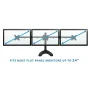 Mount-It Full Motion Triple Monitor Desk Stand with Base Adapter - Image 2