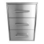 Coyote Outdoor Living - 18" Three Drawer Cabinet - Stainless Steel - Image 2