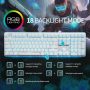 RK ROYAL KLUDGE RK918 Wired Mechanical Keyboard, RGB Backlit Gaming Keyboard with Large LED Sorrounding Side Lamp, Full Size 108 Keys Mechanical 100% Anti-Ghosting Computer Keyboard, Blue Switch White - Image 1