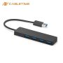 USB 3.0 Hub 4-Port Adapter Charger Data SLIM Super Speed PC Mac Laptop Desktop - Image 2