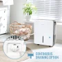 Keystone - 50 Pint 6.4 Quart Capacity Dehumidifier with Built-In Pump - White - Image 4